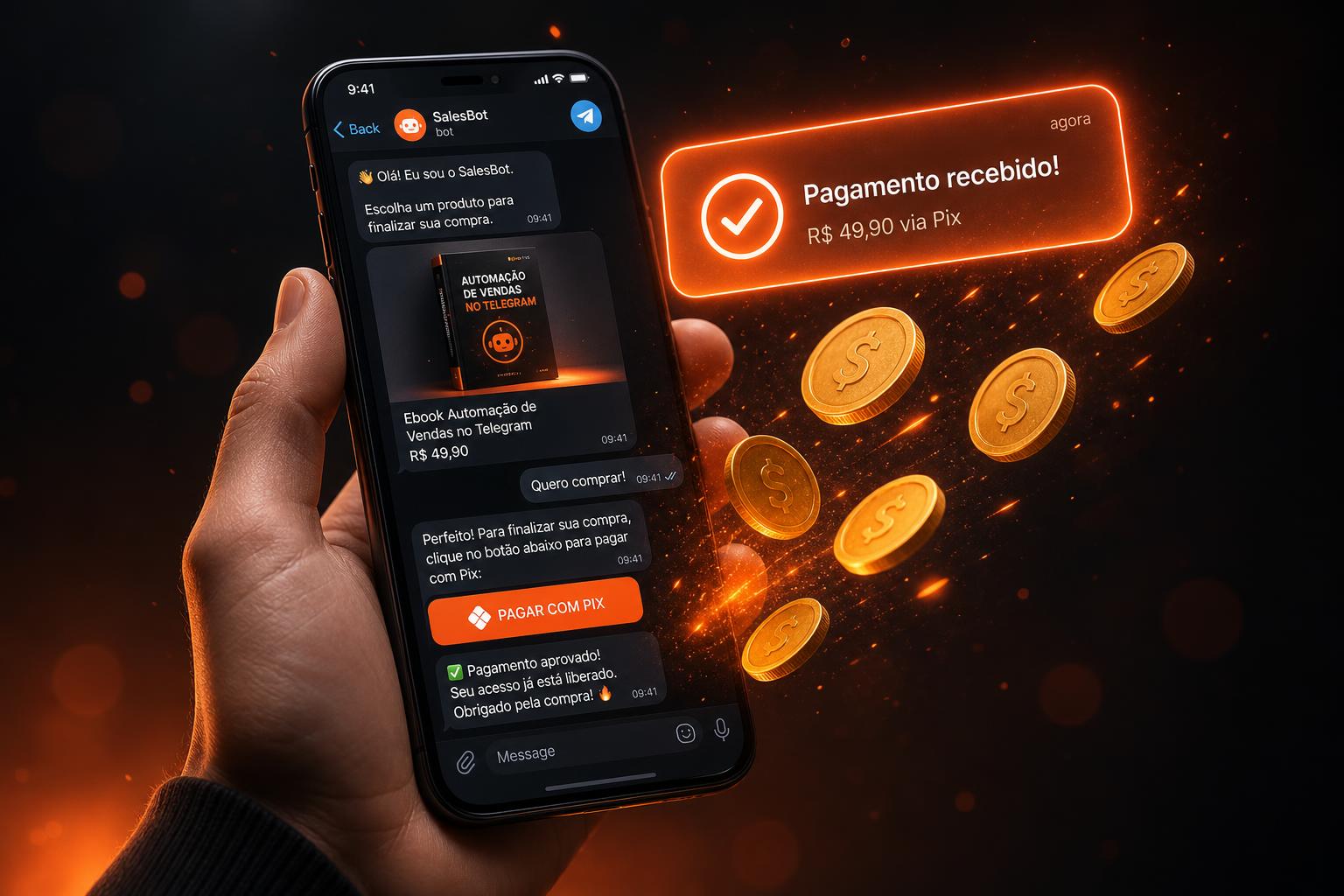 Painel da FluxfyBot em funcionamento
